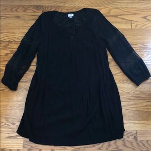 Old Navy Black Long Sleeved Dress